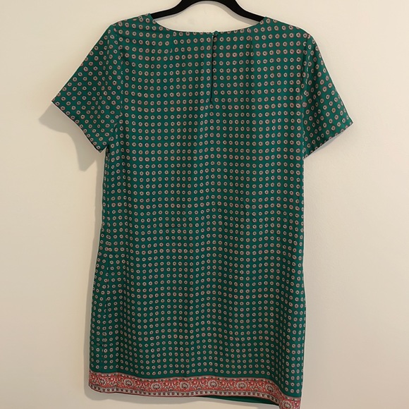 J CREW | Green printed mini dress - Picture 3 of 4